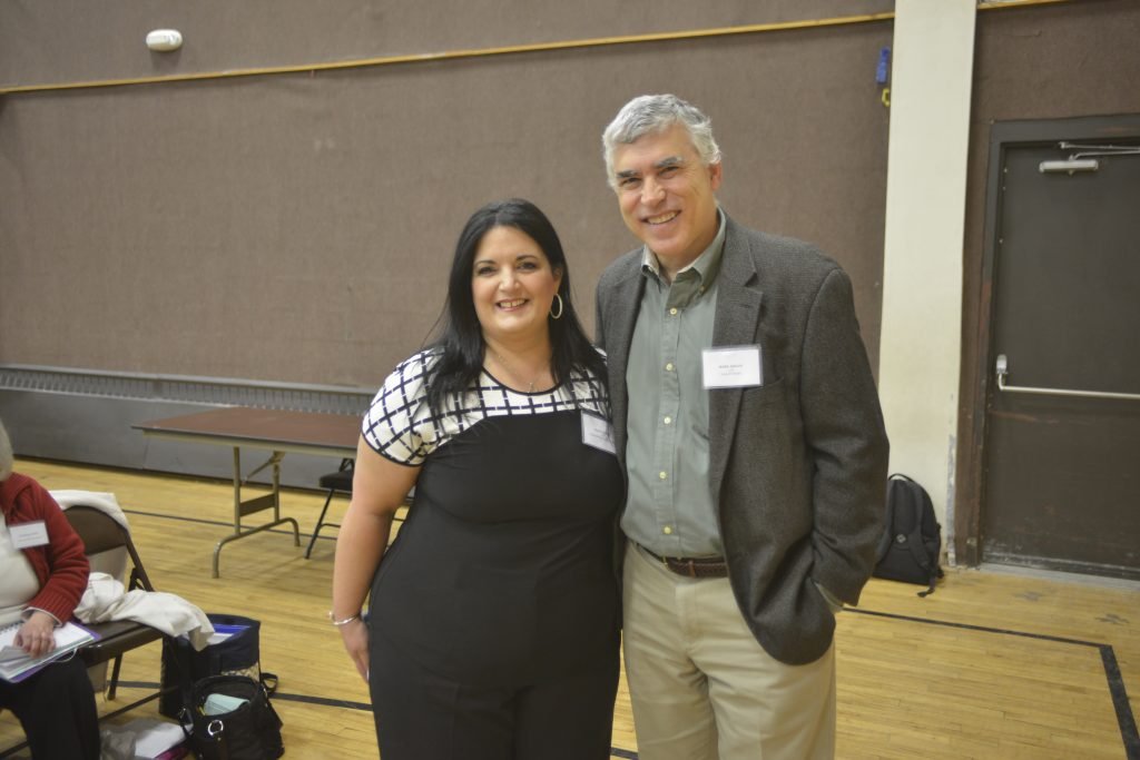 Two of the organizers as well as speakers - Mark Arslan and Tracy Keeney (Photo: Kenneth Martin)
