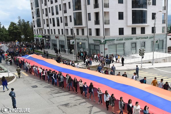 A scene from the celebrations on May 9 in Artsakh (Photo: Photolure)