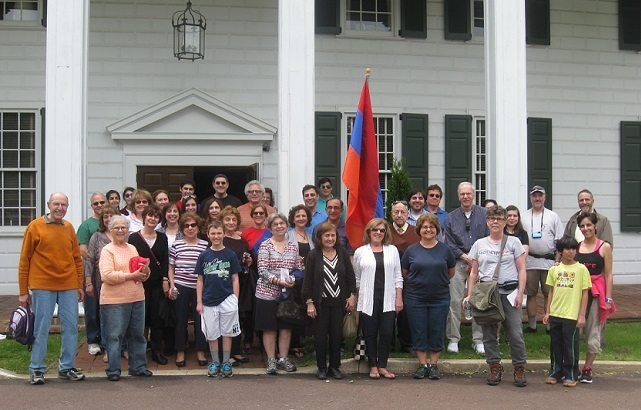A crowd aged 11 to 91 gathered at Arlington Cemetery outside Philadelphia on May 14 to experience a walk through the city’s Armenian history.