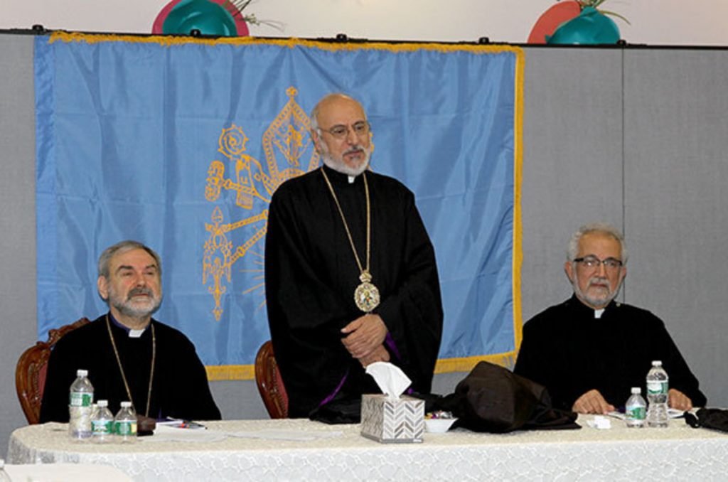 Archbishop Choloyan during his address 
