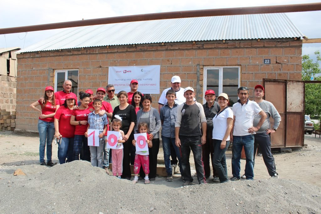 Since 2007, in the frames of the housing project, 93 families benefitted from the financial support of VivaCell-MTS. This year the number will be replenished by another 41 families assisted with the total number reaching 134.