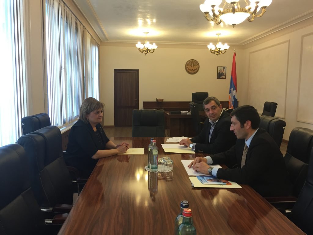 Meeting with Artsakh Minister of Health Dr. Karine Atayan
