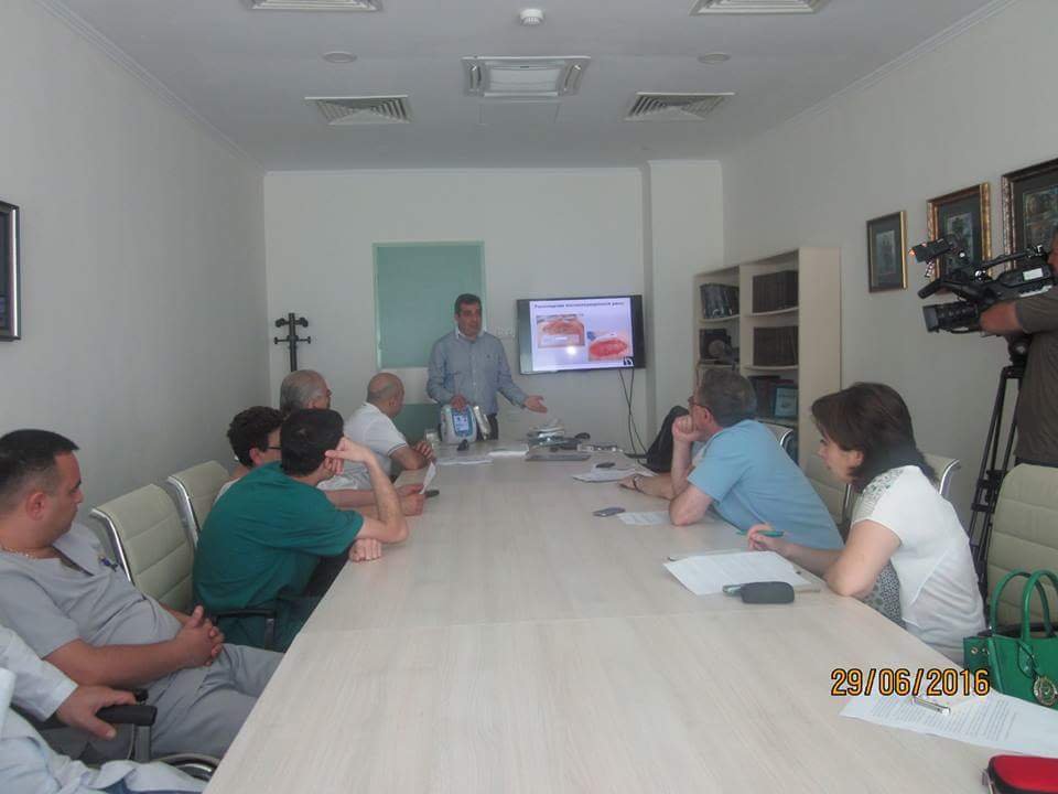 Training session at the Stepanakert Republican Hospital