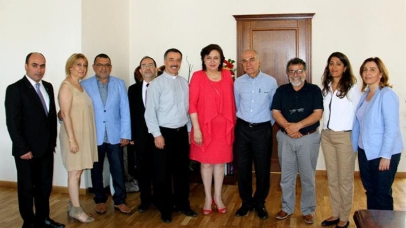 During a visit to the Ministry of the Diaspora, Minister Hranush Hakobyan expressed her gratitude to the Armenians of Istanbul. (Photo: AMAA)