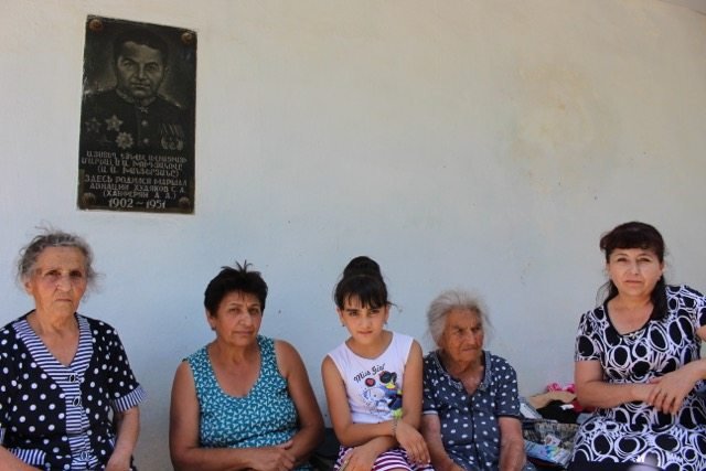 Relatives and home of Air Marshal Armenag Khudiakov