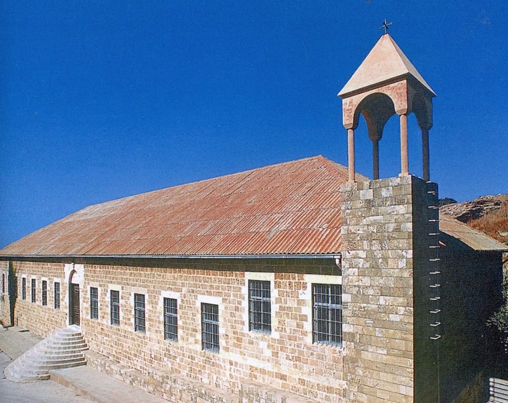 A photo of St. Kayane Church published in the book The Armenian Churches of Lebanon' by R. Gergian