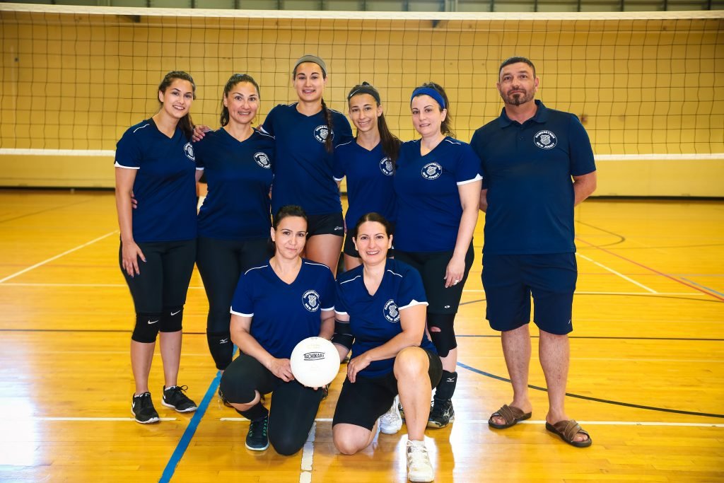 The New Jersey womens volleyball team