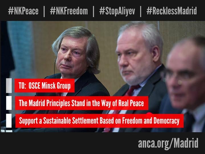 ANCA grassroots campaign–anca.org/madrid–calls for a rejection of the flawed “Madrid Principles” and outlines key policy priorities for Karabagh peace and freedom.