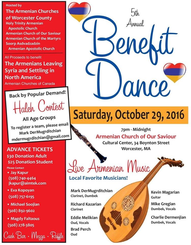 The dance will be an inspiring and fun evening dedicated to raising funds for Syrian-Armenian resettlement efforts in North America.