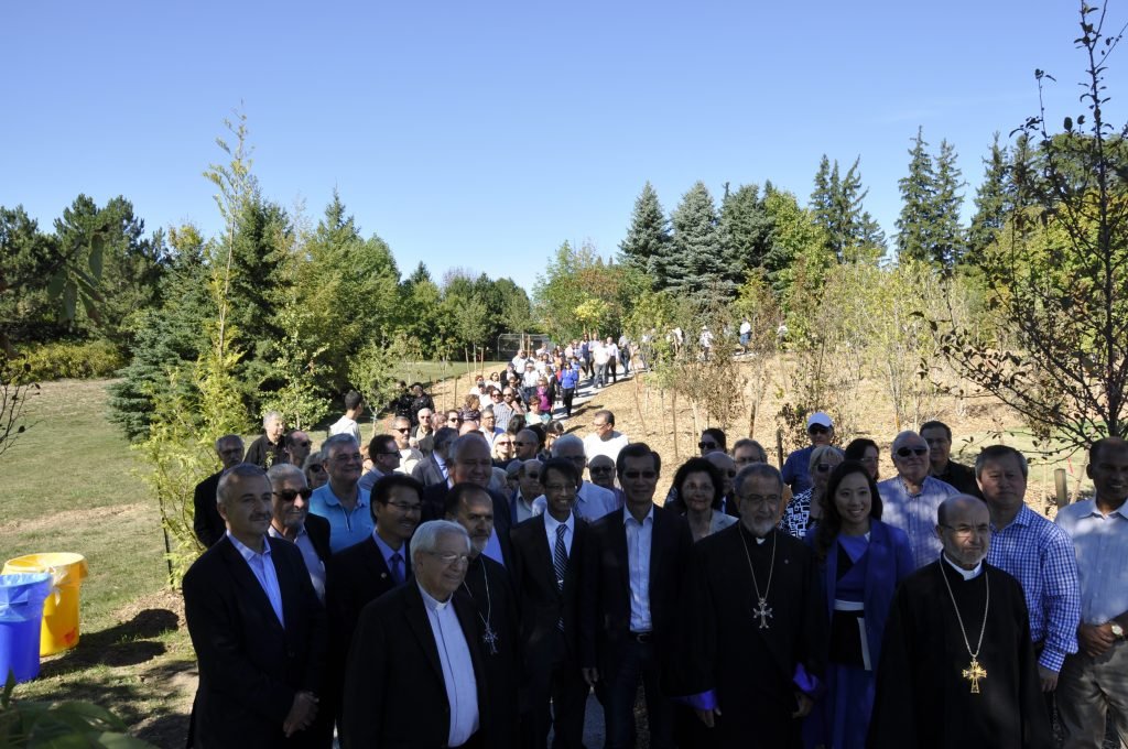 Hundreds were in attendance for the unveiling of the forest