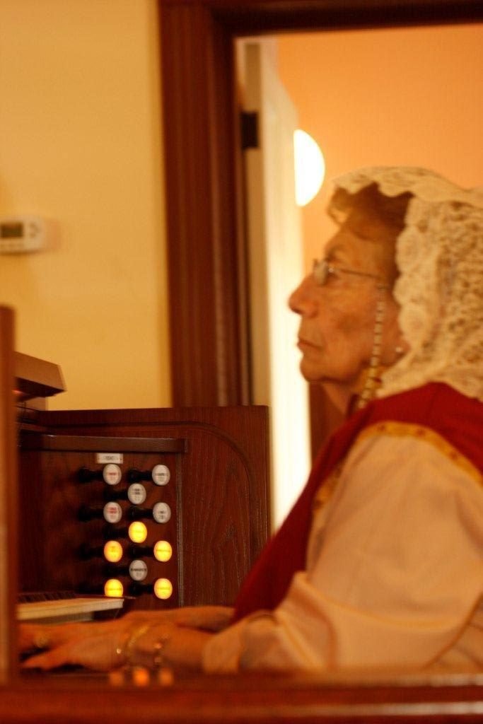 Veteran organist Sylvia Tavitian has played for 68 years.