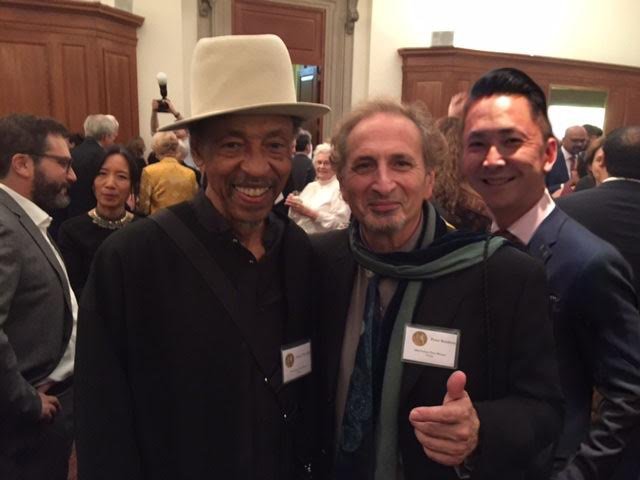 Balakian (center) with Henry Threadgill, winner for musical composition and Viet  Thanh Nguyen winner for fiction.     