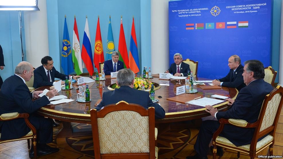 Armenian President Serge Sarkisian hosts a summit of the Collective Security Treaty Organization in Yerevan. (Photo: CSTO)