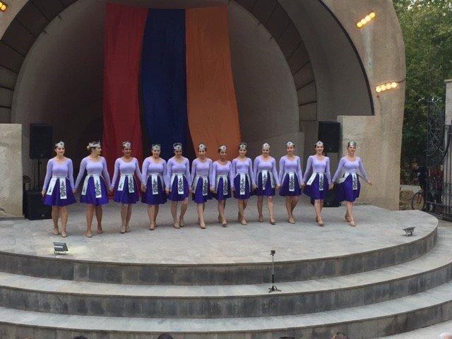 Hamazkayin Meghry Dance Group of Philadelphia performs in Yerevan