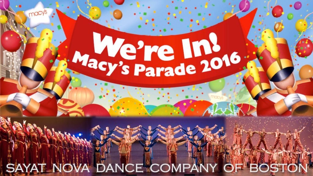 The Sayat Nova Dance Company of Boston has been selected to perform in the 90th Macy’s Thanksgiving Day Parade. (Photo: Sayat Nova Dance Company Facebook page)