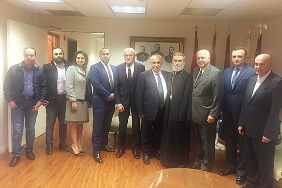 Artsakh leaders with ARF Western U.S. Central Committee.