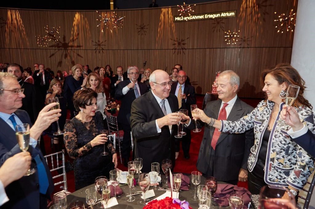 Berge and Vera Setrakian with Vatche and Tamar Manoukian at the AGBU 110th Anniversary Gala.