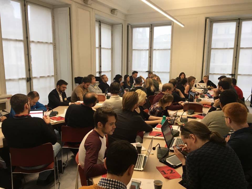 The AYF participated in the Young European Socialist (YES) Bureau meeting at the YES's headquarters in Paris from Nov. 25-27.