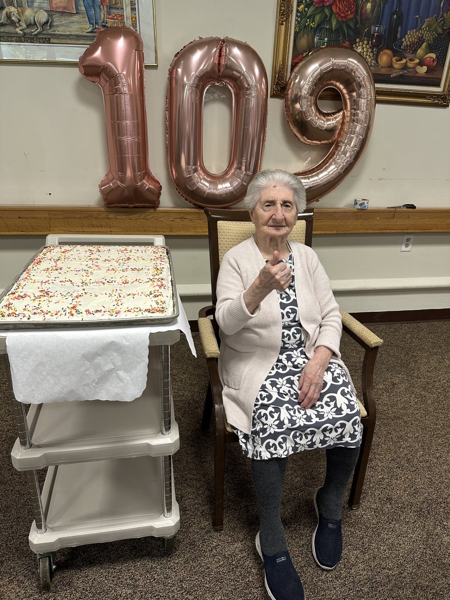 Armenian Nursing Home resident Mary Vartanian celebrates her 109th birthday