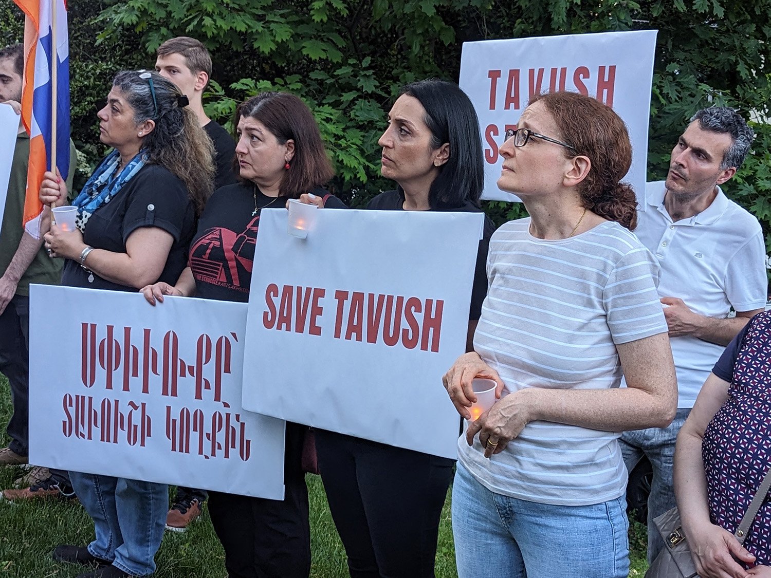 AYF leads Greater Washington, D.C. vigil in solidarity with “Tavush for Homeland” movement